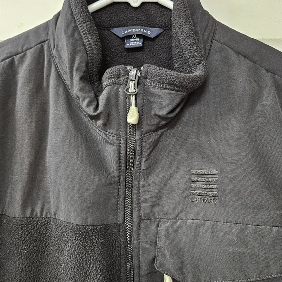 Men's Lands End black XL jacket - Picture 4 of 5